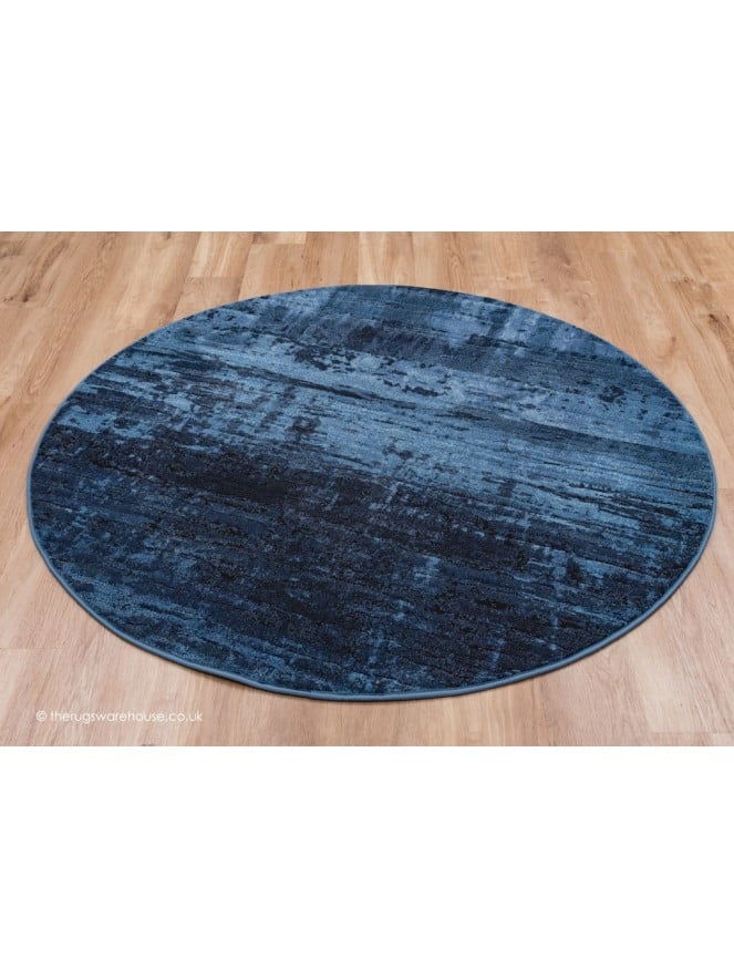 Waiko Blue Circle Rug - 2