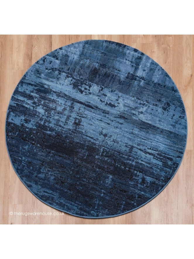 Waiko Blue Circle Rug - 7