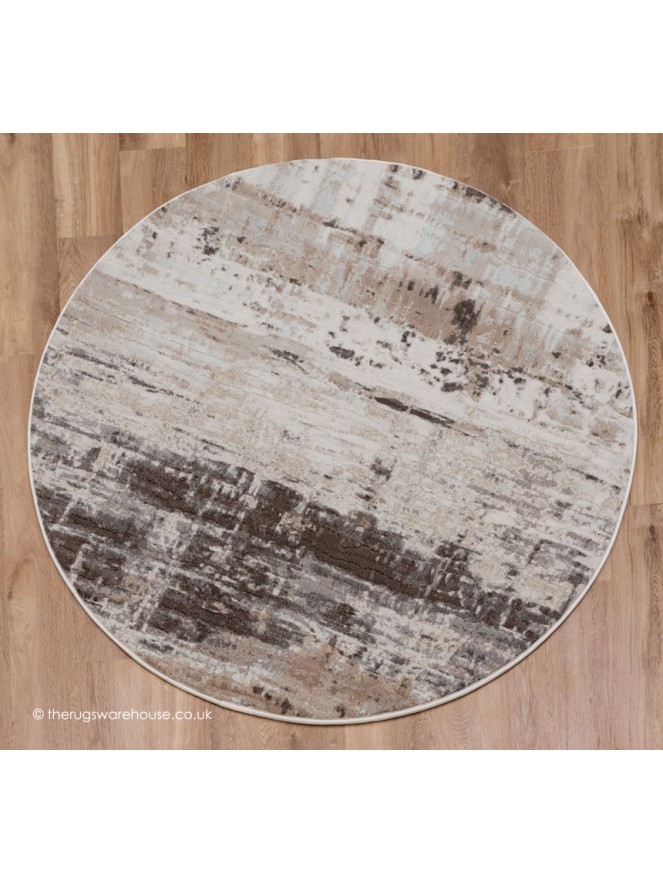 Waiko Beige Circle Rug - 7