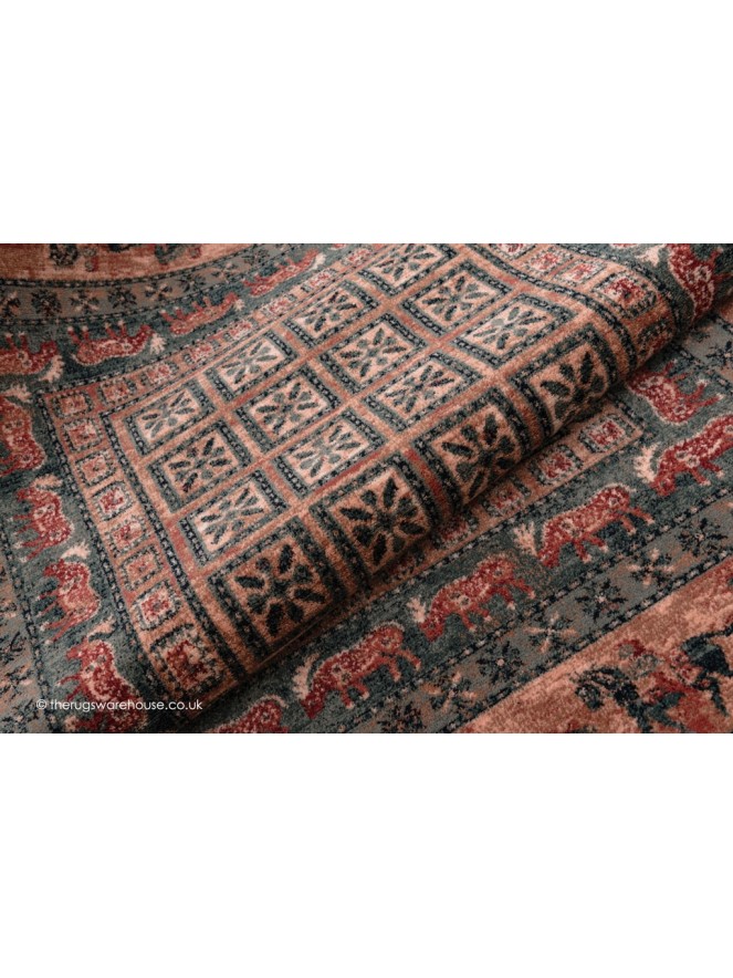 Serabad Black Green Rug - 5