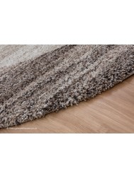 Mehari Border Brown Mix Circle Rug - Thumbnail - 3