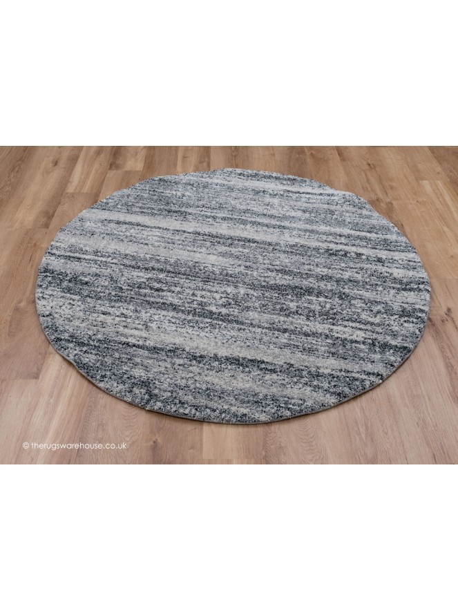 Equator Grey Circle Rug - 2