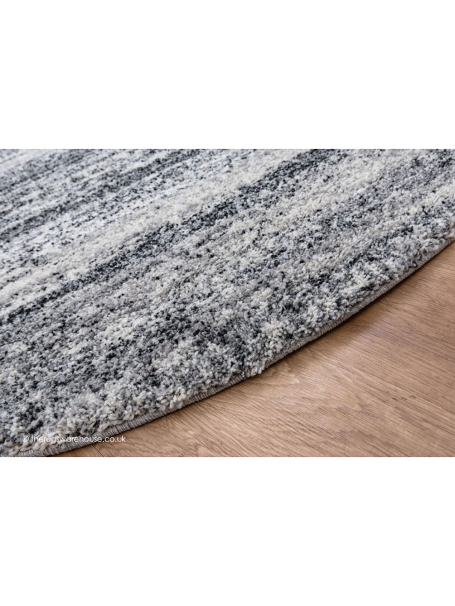 Equator Grey Circle Rug - 3