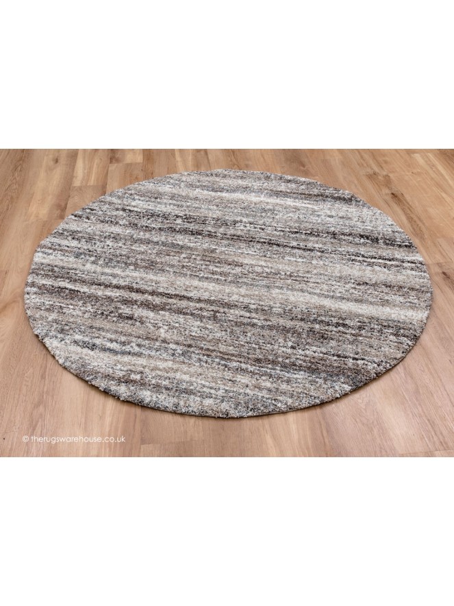 Equator Brown Circle Rug - 2