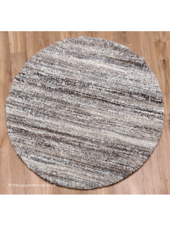 Equator Brown Circle Rug - 7