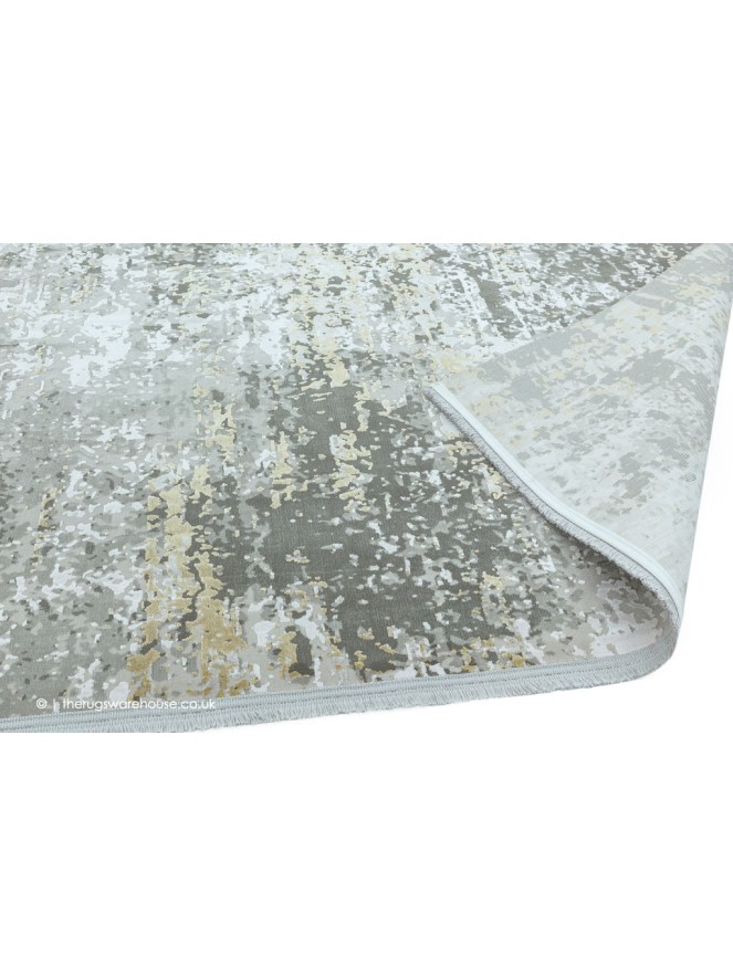 Olympia Grey Gold Abstract Rug - 4