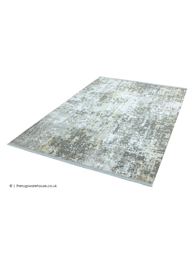 Olympia Grey Gold Abstract Rug - 5