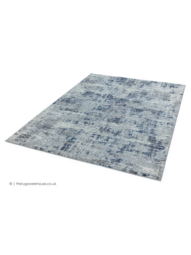 Orion Abstract Blue Rug - 3