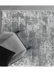 Orion Abstract Silver Rug - Thumbnail - 2
