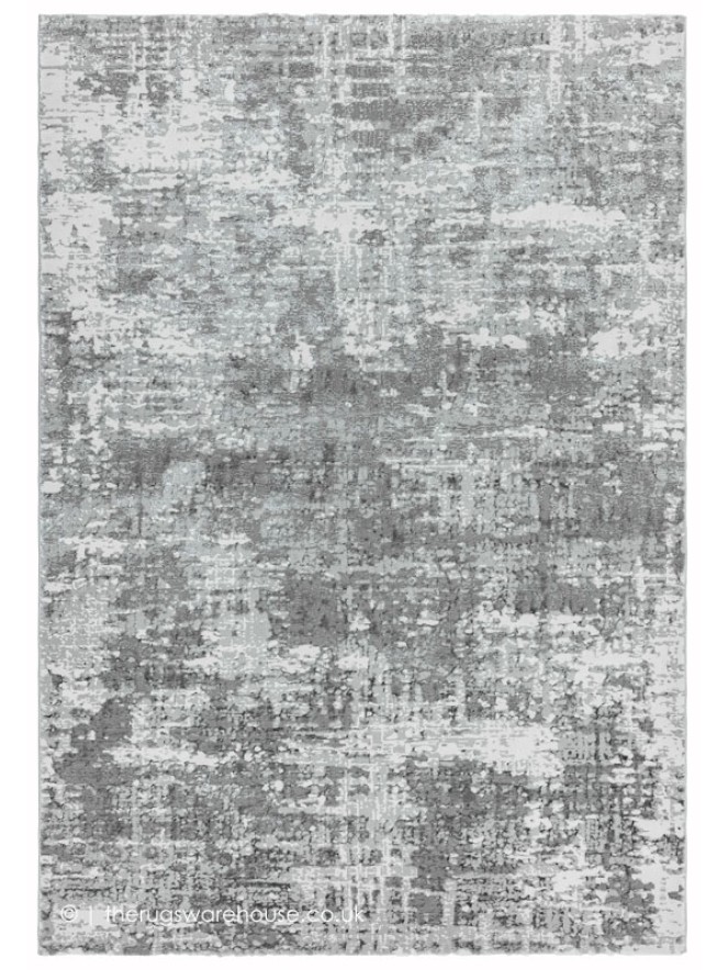 Orion Abstract Silver Rug - 6