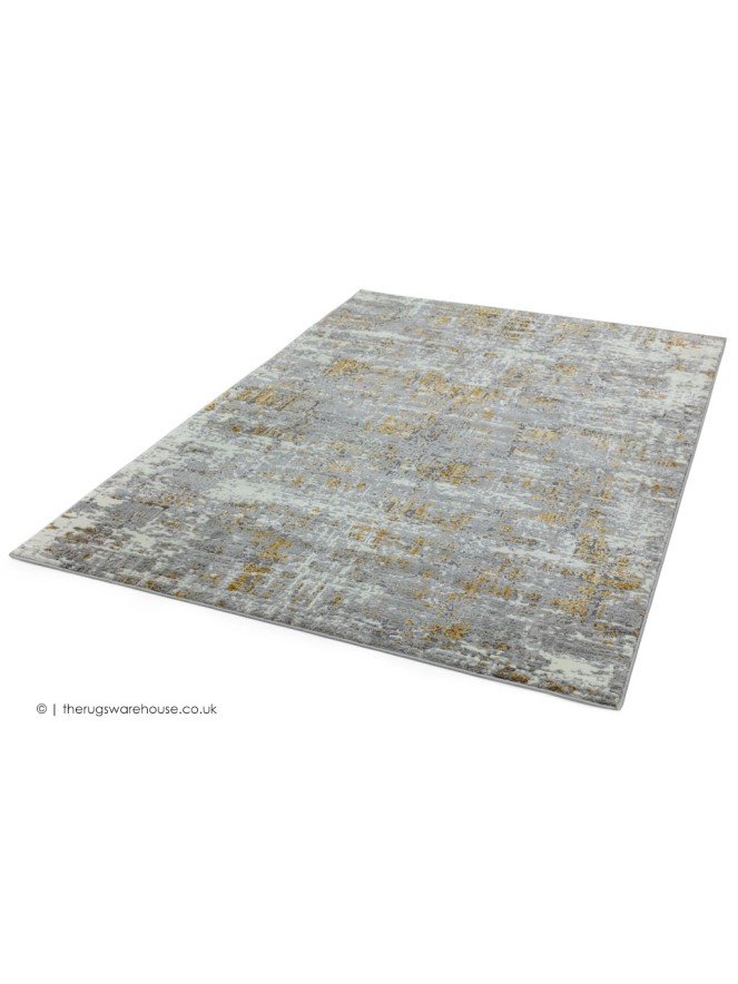 Orion Abstract Yellow Rug - 3