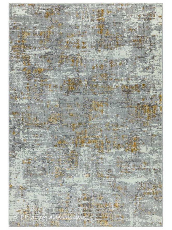 Orion Abstract Yellow Rug - 6