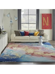 Prismatic Blue Multi Rug - Thumbnail - 2