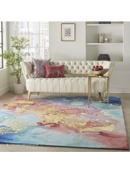 Prismatic Blue Multi Rug - Thumbnail - 8