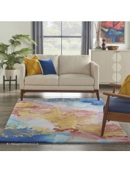 Prismatic Blue Multi Rug - Thumbnail - 9