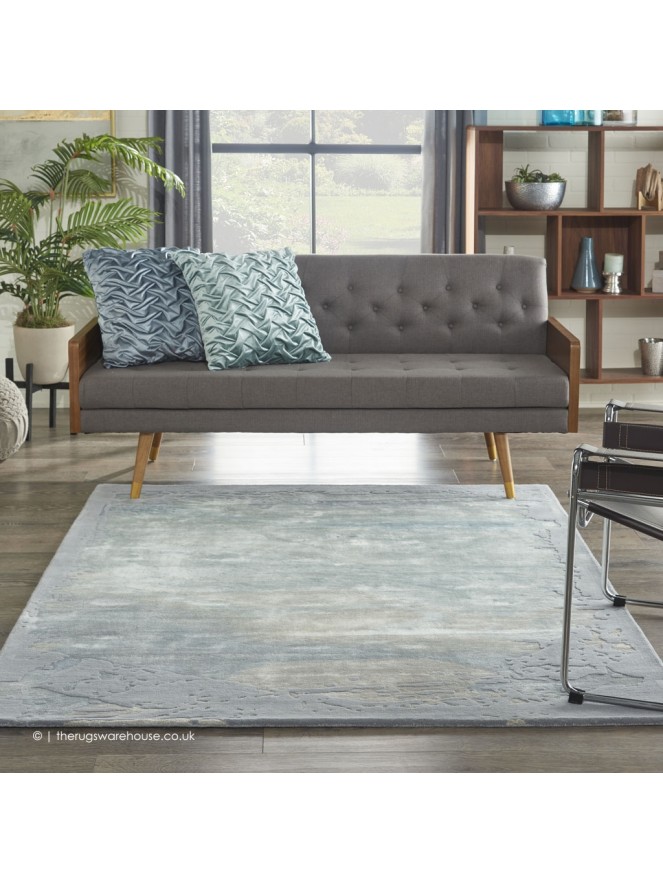 Prismatic Seafoam Silver Rug - 3