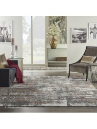 Suzak Grey Multi Rug - Thumbnail - 2