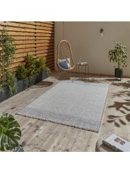 Tweed Outdoor Beige Blue Rug - Thumbnail - 2