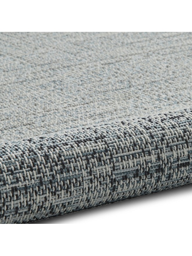 Tweed Outdoor Beige Blue Rug - 4