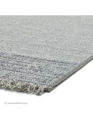 Tweed Outdoor Beige Blue Rug - Thumbnail - 6