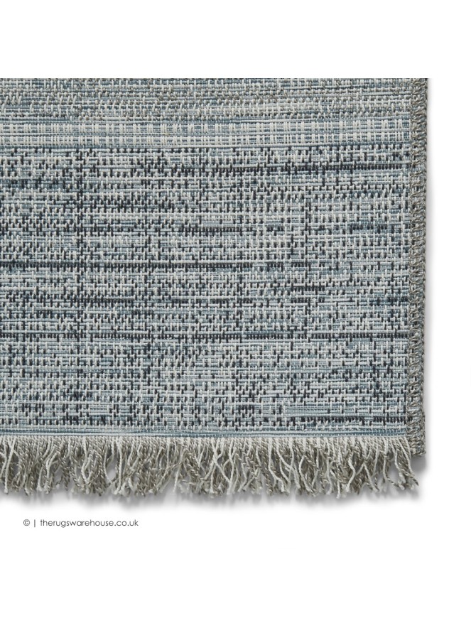 Tweed Outdoor Beige Blue Rug - 7