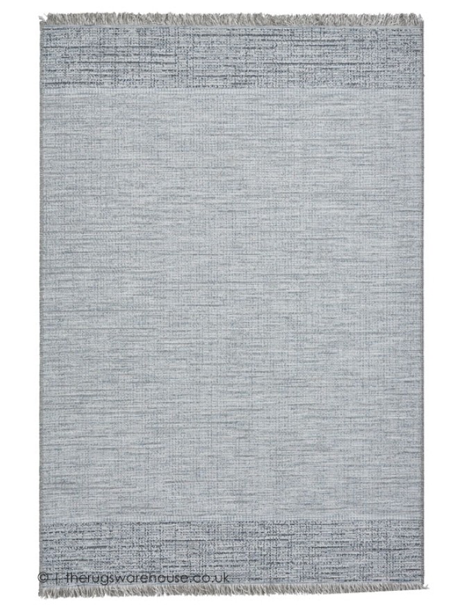 Tweed Outdoor Beige Blue Rug - 9