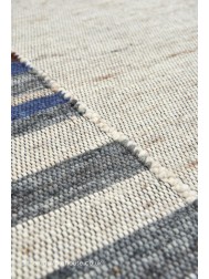 Lagos Border Blue Rug - Thumbnail - 5