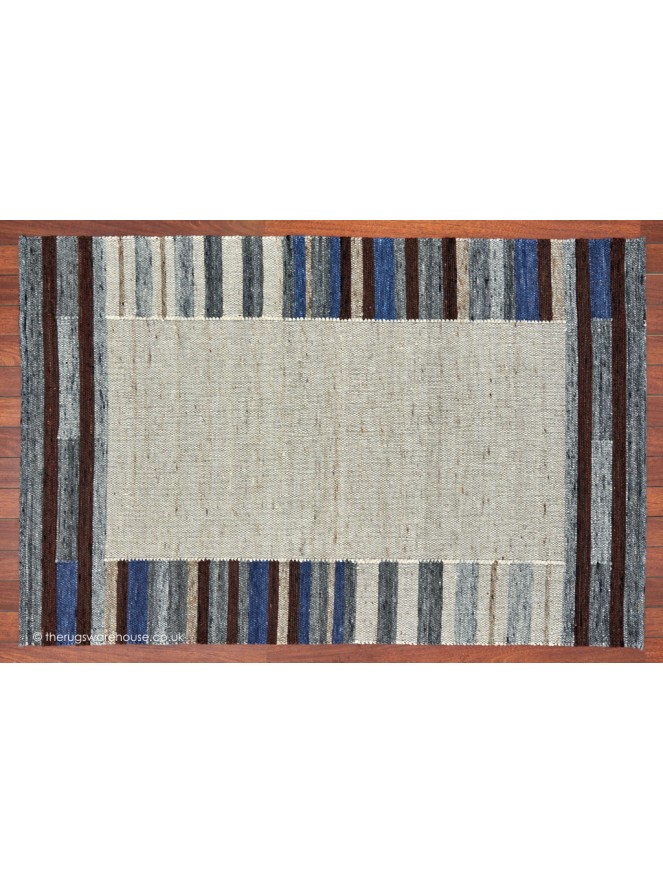 Lagos Border Blue Rug - 6