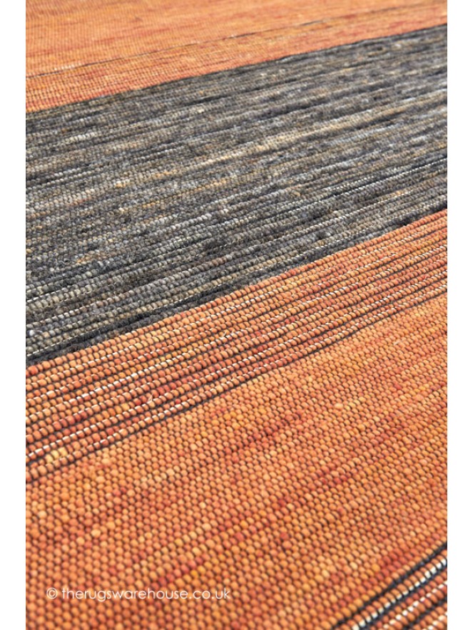 Tiko Stripes Orange Rug - 5