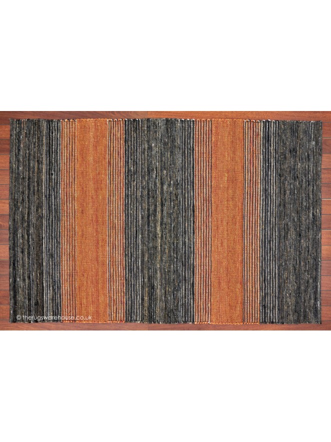 Tiko Stripes Orange Rug - 6