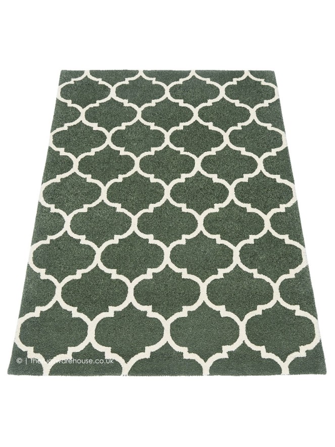 Albany Ogee Green Rug - 2