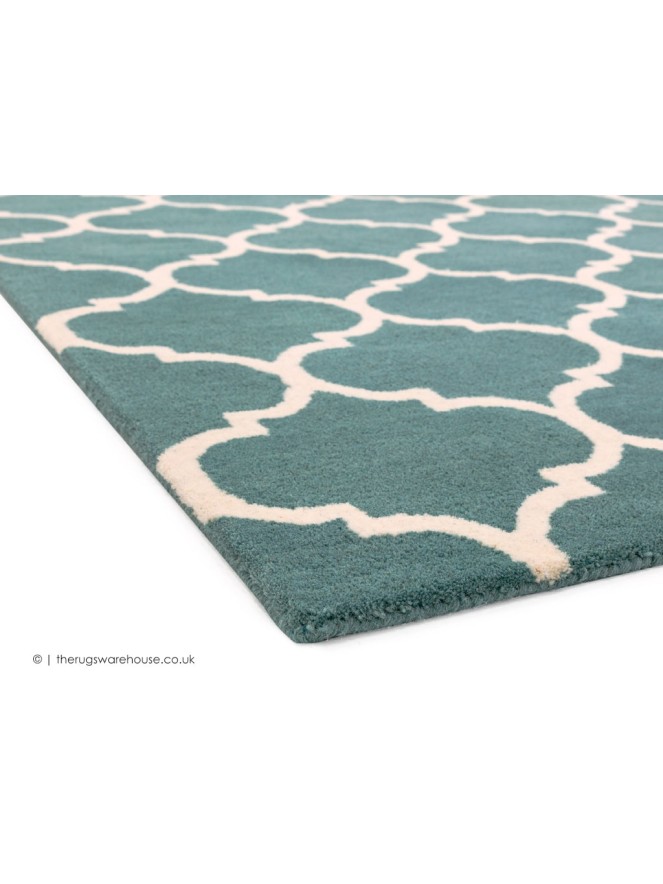 Albany Ogee Duck Egg Rug - 3