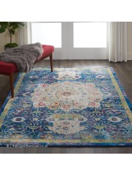 Ankara Blue Rug - Thumbnail - 2