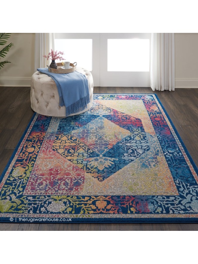 Ankara Blue Multi Rug - 2