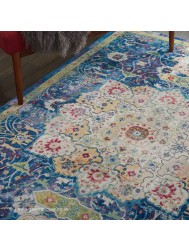 Ankara Blue Rug - Thumbnail - 3