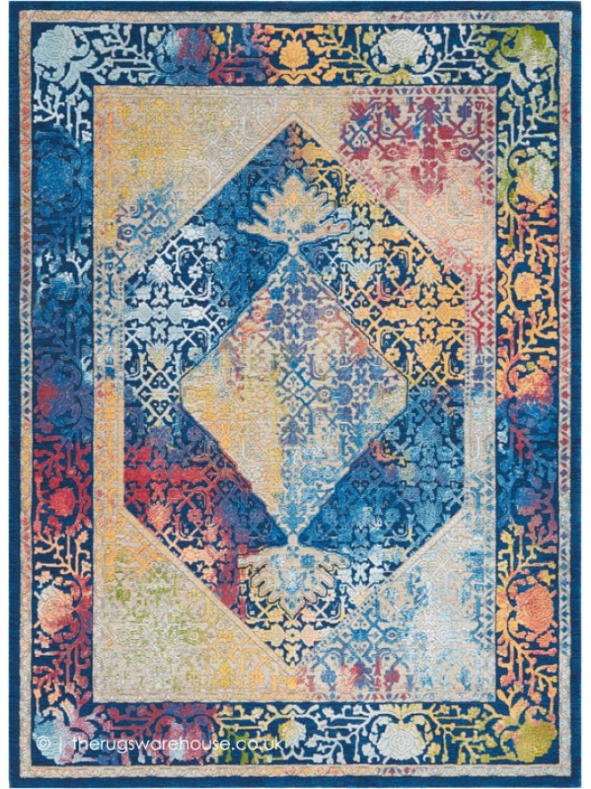 Ankara Blue Multi Rug - 9