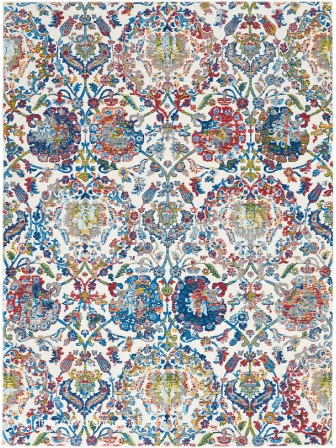 Ankara Ivory Blue Rug - 10