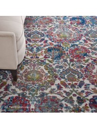 Ankara Ivory Blue Rug - Thumbnail - 5