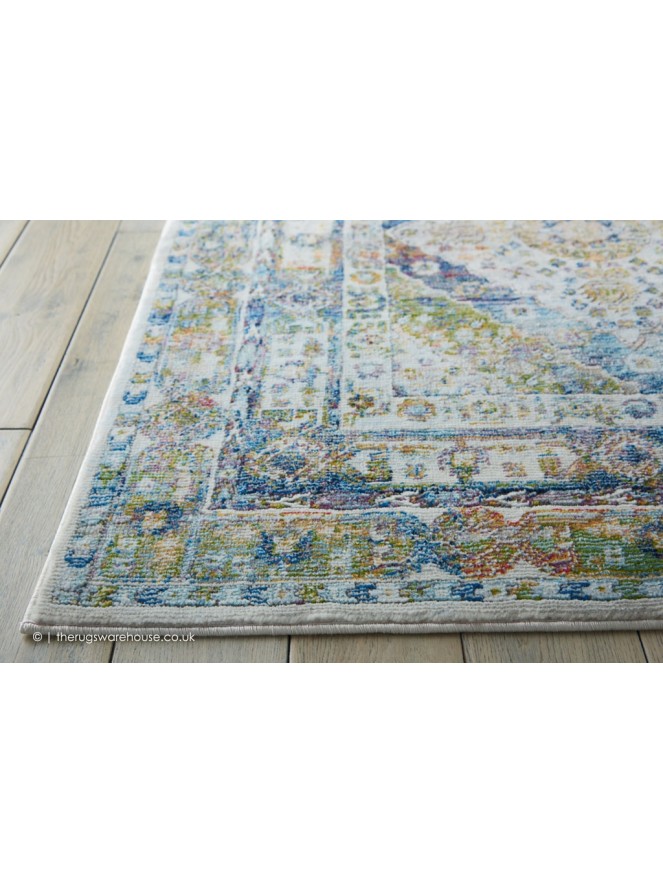 Ankara Blue Green Rug - 5