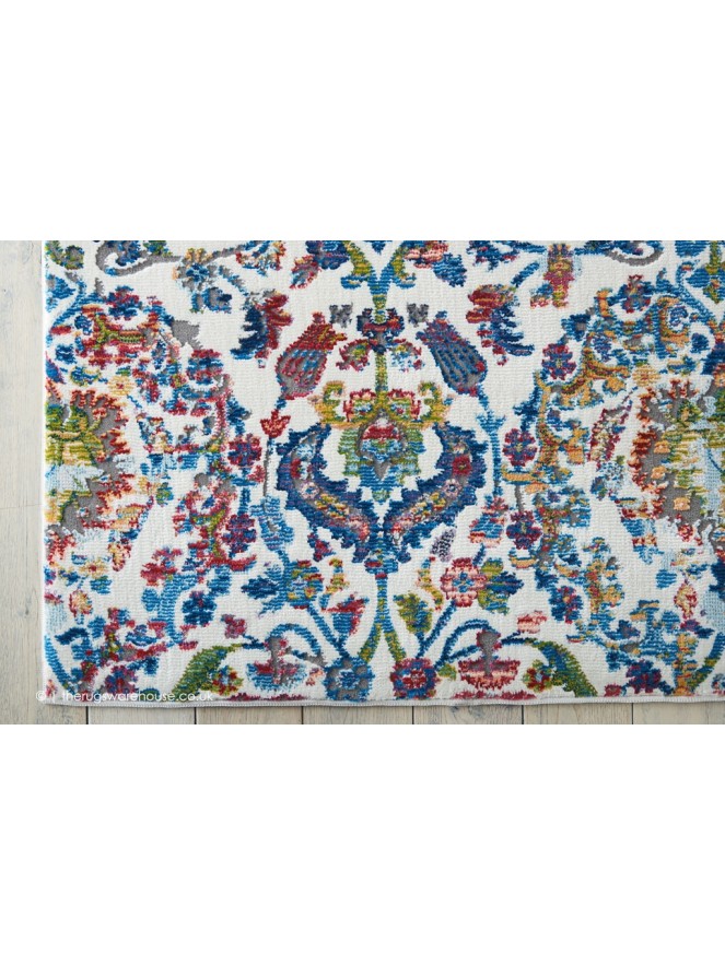 Ankara Ivory Blue Rug - 8