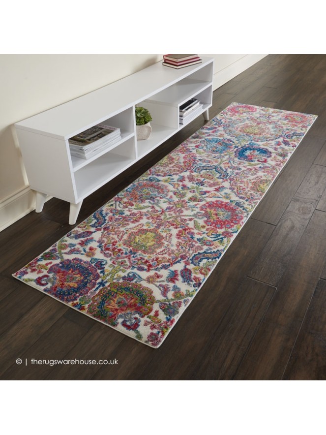 Ankara Ivory Blue Runner - 2