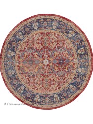 Ankara Red Circle Rug - Thumbnail - 4