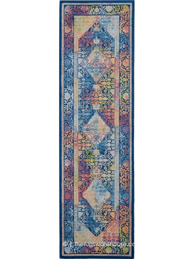 Ankara Blue Multi Runner - 6