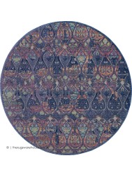 Ankara Navy Multi Circle Rug - Thumbnail - 4