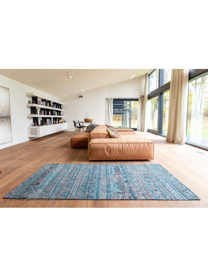 Zemmuri Blue Rug - 2