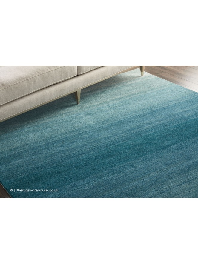 Linear Glow Aqua Rug - 2