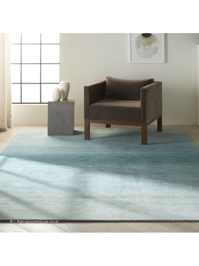 Linear Glow Aqua Rug - 3