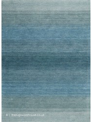 Linear Glow Aqua Rug - Thumbnail - 7