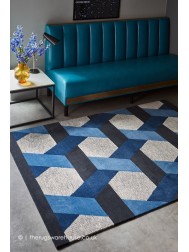 Camden Geo Blue Rug - Thumbnail - 2