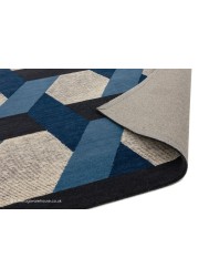 Camden Geo Blue Rug - Thumbnail - 4